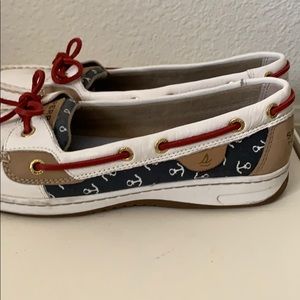 Anchor Print Angelfish Boat Shoes